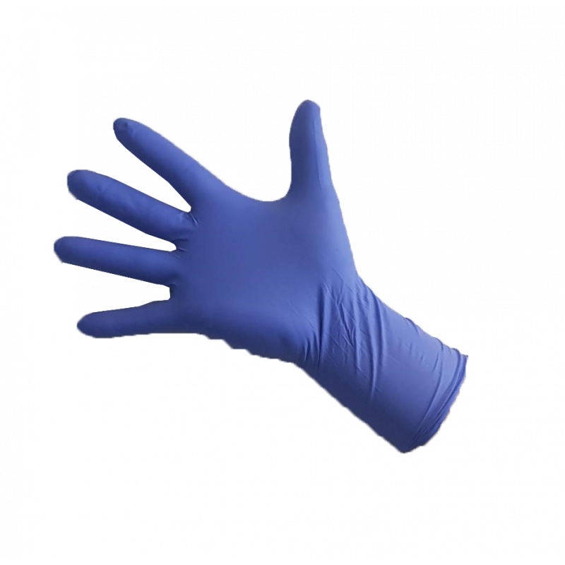 Paire gants nitrile non poudré bleu T.L
