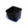 SEAU NOIR AVEC ANSE BLEUE 15L